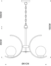 Подвесная люстра Arte Lamp CLAUDIA  2