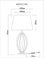 Декоративная настольная лампа Arte Lamp BEVERLY  5